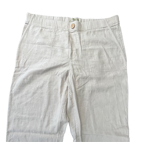 Naturals D&Co. Linen Blend Straight Leg Pants Summer Essential! Sz S - Picture 7 of 13